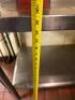 DESCRIPTION: 48" STAINLESS STEEL TABLE WITH WELDED STAINLESS UNDERSHELF SIZE: 48"X24"X30" LOCATION: KITCHEN QTY: 1 - 4