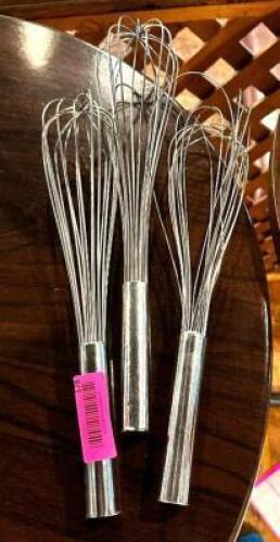 DESCRIPTION: (3) WHISKS LOCATION: MAIN DINING QTY: 3
