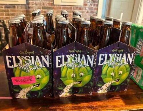 DESCRIPTION: (3) SIX PACKS OF ELYSIAN BEER LOCATION: MAIN DINING QTY: 3