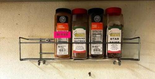 DESCRIPTION: SPIC RACK W/ CONTENTS LOCATION: KITCHEN QTY: 1