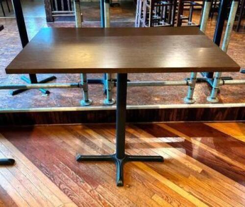 DESCRIPTION: 6 FOOT LONG BAR HEIGHT DINING TABLE LOCATION: MAIN DINING QTY: 1