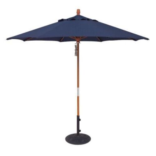 9' OCTAGON CUSTOM QUAD PULLEY LIFT MARKET UMBRELLA