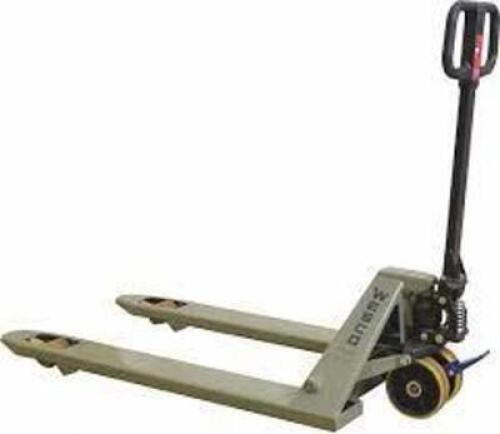 DESCRIPTION: (1) DELUXE QUICK LIFT PALLET TRUCK BRAND/MODEL: WESCO INFORMATION: GRAY SIZE: NEEDS WORK, MUST COME INSPECT RETAIL$: $639.00 EA QTY: 1