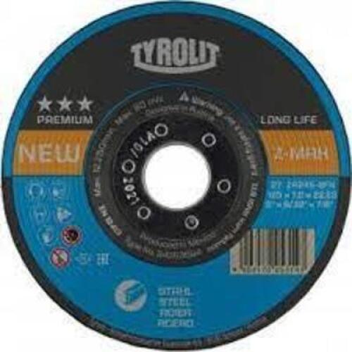 DESCRIPTION: (10) GRINDING WHEELS BRAND/MODEL: TYROLIT #ZA24T-BFX SIZE: 9" X 1/4" X 7/8" RETAIL$: $39.50 EA QTY: 10