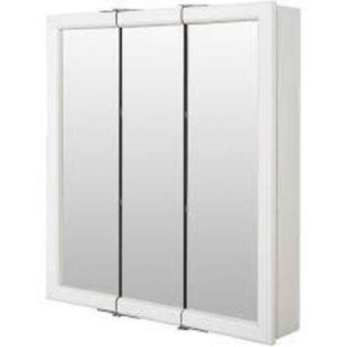 DESCRIPTION: (1) TRI-VIEW MIRROW MEDICINE CABINET BRAND/MODEL: ZENITH SIZE: 24" RETAIL$: $100.0 0EA QTY: 1