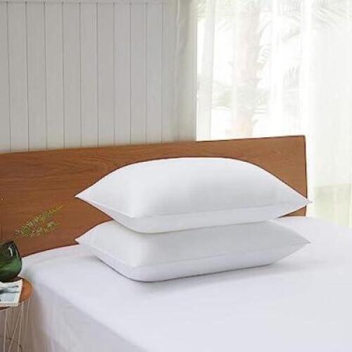 DESCRIPTION: (2) BASIC BED PILLOW BRAND/MODEL: ACANVA # P1-PM16*2 SIZE: STANDARD SOFT RETAIL$: $14.25 EA QTY: 2