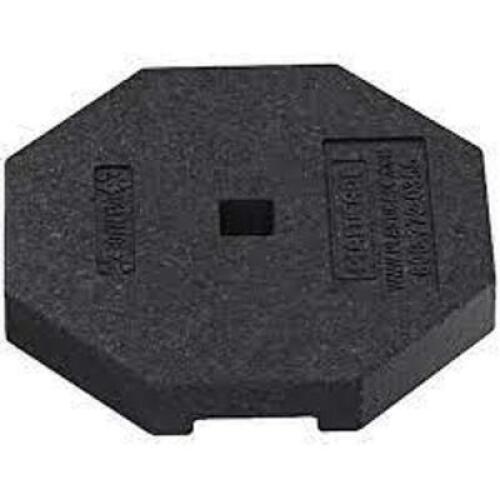 DESCRIPTION: (1) RUBBER SIGN BASE BRAND/MODEL: PLASTICADE #800-RB-30-1PK INFORMATION: BLACK SIZE: 30 LB RETAIL$: $40.00 EA QTY: 1