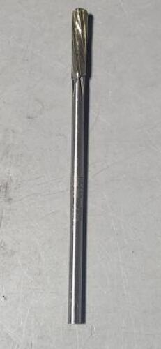 DESCRIPTION: (3) SOLID CARBIDE SPIRAL FLUTE REAMER BRAND/MODEL: HANNIBAL 439 .2406 SIZE: .4260" RETAIL$: $89.79 QTY: 3