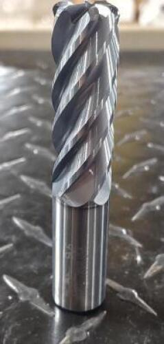 (2) SC TOOLS AX3, 6 FLUTE CHAMFER END MILL