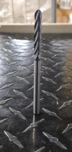 (5) KYOCERA 1/4" SOLID CARBIDE BALL END MILL