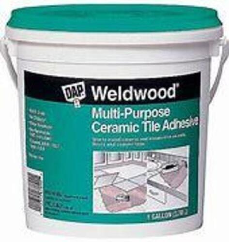 DESCRIPTION: (2) CERAMIC TILE ADHESIVE BRAND/MODEL: DAP #2PE47 INFORMATION: WHITE, LOCATED AT SHAPIRO METAL SUPPLY SIZE: 1 GALLON RETAIL$: $38.72 EA Q