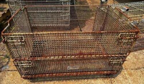 (6) 19" X 32" WIRE PARTS / DIP BASKETS