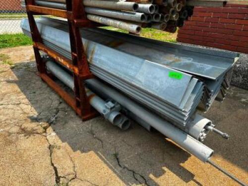 GALVANIZED METAL CURB FORMS SPECIFIED FOR PARKING GARAGE - CONTENTS OF CART