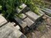 (3) PALLETS OF RECLAIMED 120 YEAR OLD LIMESTONE FACERS - APPROX 30 - 40 STONES IN LOT - 4