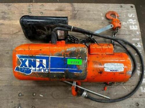 DUFF LYNX ELECTRIC CHAIN HOIST