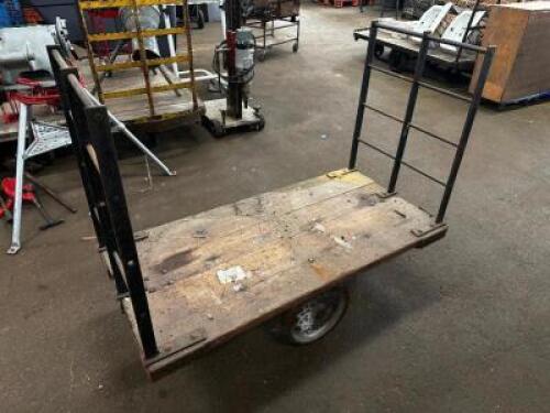 55" X 25" HEAVY DUTY WAREHOUSE CART W/ DOUBLE HAND RAIL