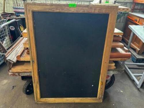 4' X 3' FRAMED CHALK BOARD