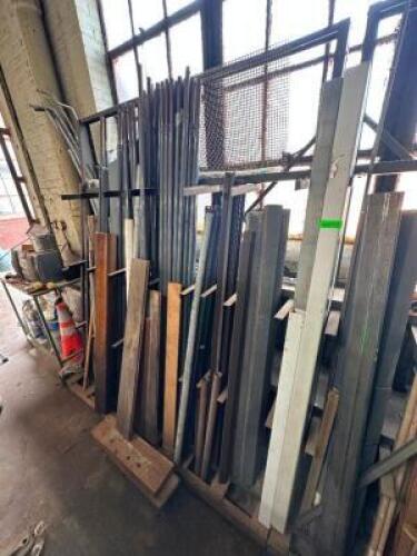 LARGE GROUP OF ASSORTED FENCING PIPE / HARDWARE / ASSORTED PIECES