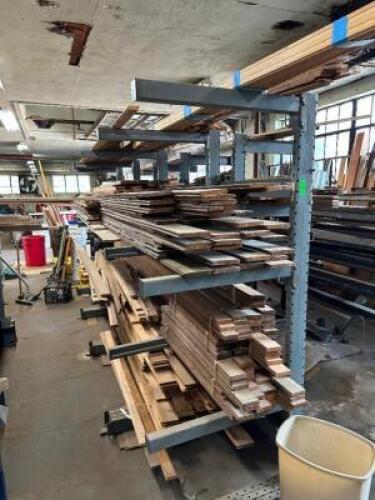 (4) - SECTIONS OF ROLL FORMED CANTILEVER RACKING