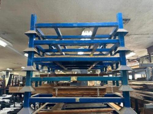 (8) - SECTIONS OF 48" STACKABLE RACKING WITH EXTENSIONS