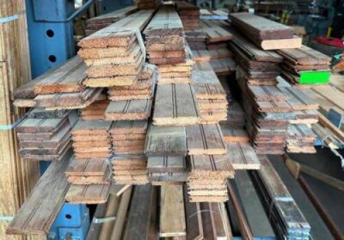 (325) SQ. FT. OF DOUGLAS FIR BEAD BOARD WITH HONEY COLORED STAIN