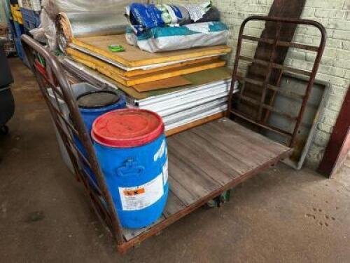 66" WAREHOUSE CART W/ DOUBLE HAND RAIL