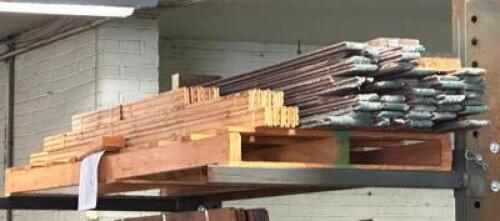 (134) - SQ. FT. OF QUARTER SAWN DOUGLAS FIR, CLEAR VERTICAL GRAIN, GREEN PAINTED VINTAGE RECLAIMED FLOORING