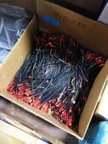 DESCRIPTION: (1) BOX OF APPROX (500) PREWIRED DIFFUSED LED DIODES BRAND/MODEL: MUST COME INSPECT INFORMATION: BLACK AND RED RETAIL$: $114.00 TOTAL QTY