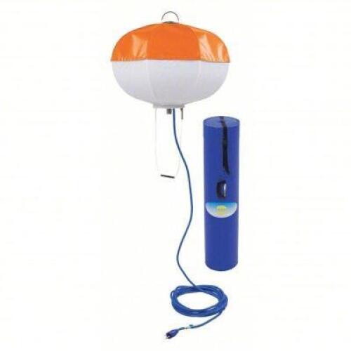 DESCRIPTION: (1) TEMPORARY JOB SITE LIGHT BRAND/MODEL: POWERMOON #444P64 INFORMATION: LED SIZE: CORDED, BALLOON, 25 FT POWER CORD LG, 110V AC, BUILT-I