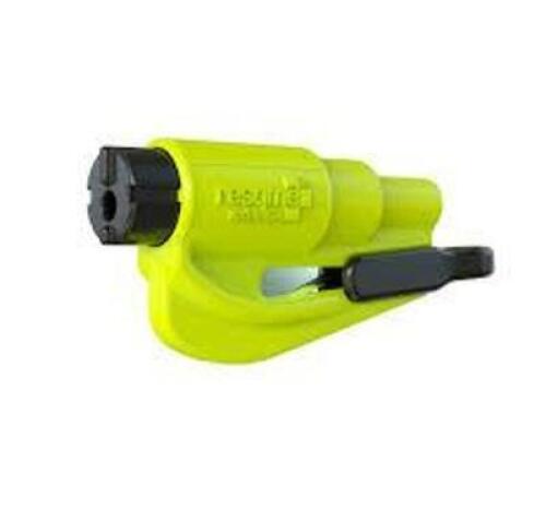 DESCRIPTION: (7) CAR ESCAPE TOOL KEYCHAIN BRAND/MODEL: RESQME INFORMATION: FLUORESCENT YELLOW RETAIL$: $11.11 EA QTY: 7