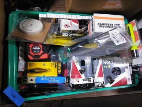 DESCRIPTION: (1) MISC BIN OF HAND TOOLS & INDUSTRIAL PARTS INFORMATION: MUST COME INTO INSPECT CONTENTS QTY: 1