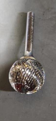 DESCRIPTION: (2) SOLID CARBIDE DOUBLE CUT BALL BURR BRAND/MODEL: SGS 12678 SIZE: SD-9 1/4" SD RETAIL$: $78.72 E QTY: 2