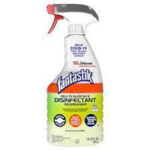 DESCRIPTION: (6) MULTI SURFACE DISINFECTANT DEGREASER BRAND/MODEL: FANTASTIK SIZE: 1 QT RETAIL$: $6.78 EA QTY: 6