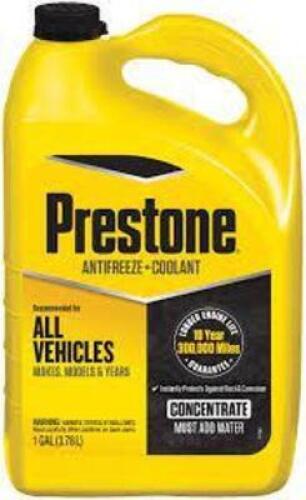 DESCRIPTION: (2) ANTIFREEZE COOLANT BRAND/MODEL: PRESTONE #48RD28 SIZE: 1 GALLON RETAIL$: $18.00 EA QTY: 2