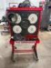 COATS BALANCER MATE ROLLING RACK W/ CONTENTS - TOOLING FOR BALANCER