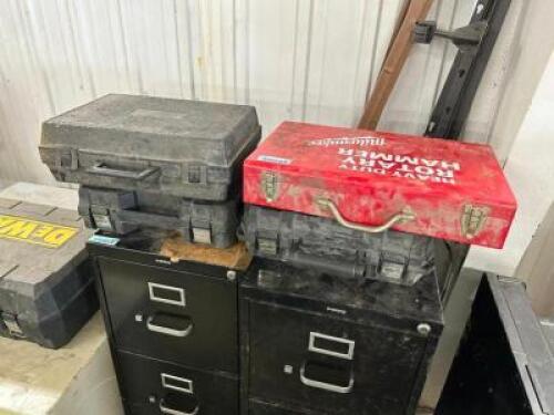 (5) ASSORTED EMPTY TOOL CASES.