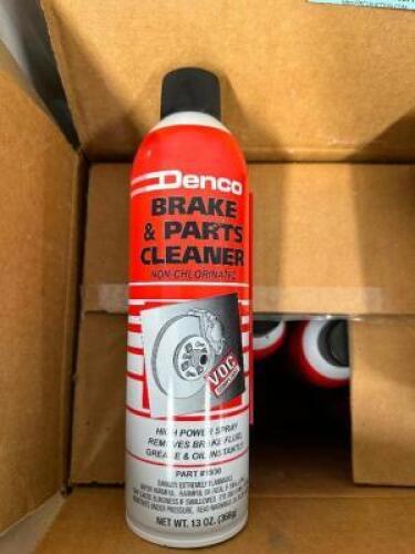 PARTIAL CASE OF DENCO BRAKE AND PARTS CLEANER