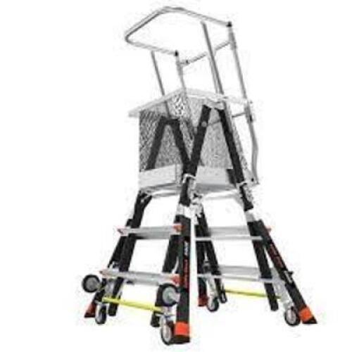 DESCRIPTION: (1) CAGE PLATFORM LADDER BRAND/MODEL: LITTLE GIANT #18503-240 SIZE: 3' - 4'11" RETAIL$: $2512.01 EA QTY: 1