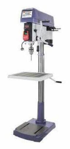 DESCRIPTION: (1) FLOOR DRILL PRESS BRAND/MODEL: DAYTON #54ZW33 INFORMATION: BELT, FIXED SIZE: 120 RPM � 3,605 RPM, 230V AC /THREE-PHASE, 20 IN SWING,