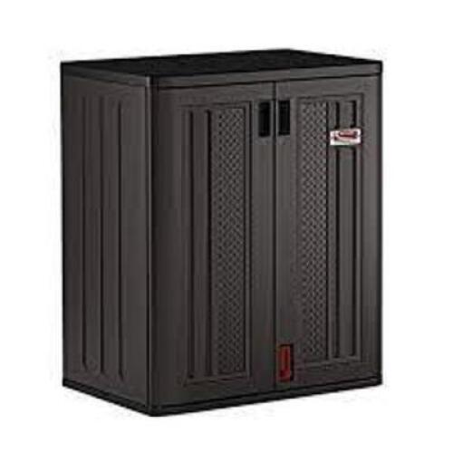 DESCRIPTION: (1) COMMERCIAL STORAGE CABINET BRAND/MODEL: SUNCAST #BMCCPD3600 INFORMATION: DARK GRAY RETAIL$: $145.95 EA QTY: 1