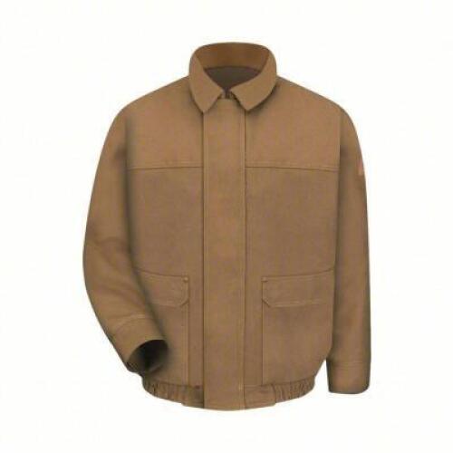 DESCRIPTION: (1) FIRE RESISTANT JACKET, ZIPPER FROTN BRAND/MODEL: BULLWARK INFORMATION: BROWN SIZE: LARGE RETAIL$: $268.58 EA QTY: 1