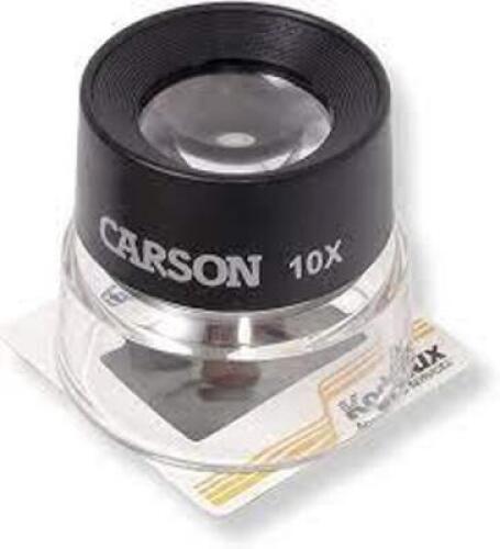 DESCRIPTION: (4) LUMILOUPE STAND MAGNIFIER BRAND/MODEL: CARSON #LL-10 INFORMATION: 10X RETAIL$: $9.99 EA QTY: 4