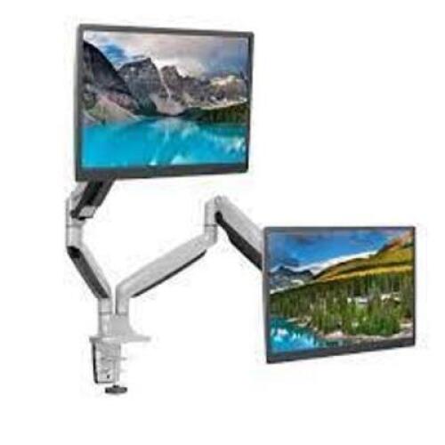 DESCRIPTION: (1) LONG ARM TV WALL/MONITOR MOUNT, DUAL ARM EXTENSION BRAND/MODEL: MOUNT-IT! INFORMATION: BLACK RETAIL$: $129.99 EA QTY: 1