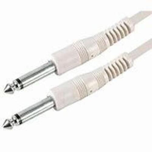 DESCRIPTION: (6) HI-FLEX GUITAR CABLE, M-M BRAND/MODEL: STELLAR LABS #24-15599 INFORMATION: WHITE SIZE: 20' 1/4" RETAIL$: $45.00 EA QTY: 6