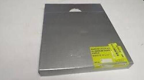 DESCRIPTION: (4) PACKS OF (50) ALUMINUM OXIDE PAPER SHEETS BRAND/MODEL: SUPERFLEX PLATINUM/70034087 INFORMATION: GRIT: 80A SIZE: 9" X 11" RETAIL$: 33.