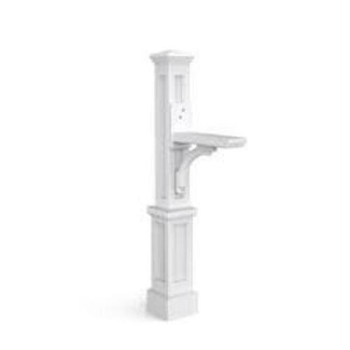 DESCRIPTION: (1) MAILBOX POST BRAND/MODEL: MAYNE #MP5818Q INFORMATION: WHITE SIZE: 4X4 RETAIL$: $173.25 EA QTY: 1
