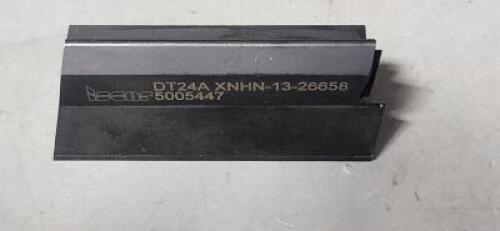 DESCRIPTION: (1) SEMI-STANDARD DOVETAIL TYPE TOOL HOLDER BRAND/MODEL: ISCAR DT24A XNHN-13-26658 RETAIL$: $349.08 QTY: 1