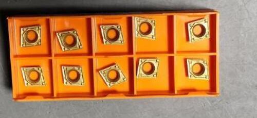 DESCRIPTION: (20) CERMET TURNING INSERTS BRAND/MODEL: HERTEL CMPH321BH HP225CR RETAIL$: 14.30 PER INSERT QTY: 20