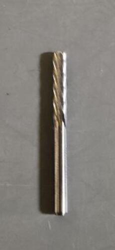 DESCRIPTION: (29) SOLID CARBIDE SINGLE CUT SC42 BURR BRAND/MODEL: U/K 31876493 SIZE: 1/8" D 9/16" LOC RETAIL$: 21.22 EA QTY: 29