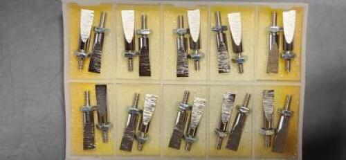 DESCRIPTION: (20) KNIFE EDGE CALIPER ANVILS BRAND/MODEL: SPI 20-230-9 RETAIL$: $66.06 QTY: 20